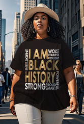 Black History Month Women's Plus Size T-shirts