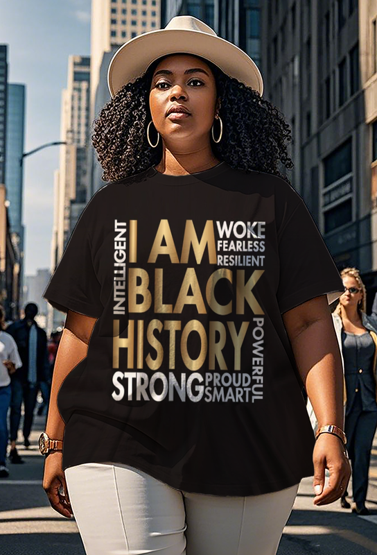 Black History Month Women's Plus Size T-shirts