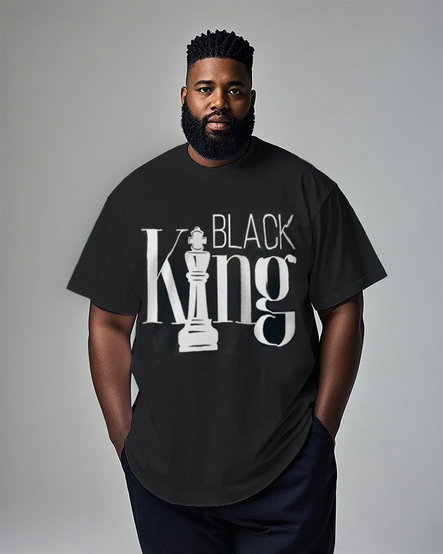 Black King Men's Plus Size Short Sleeve T-Shirt