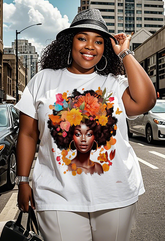 Black female Women's Plus Size T-shirts