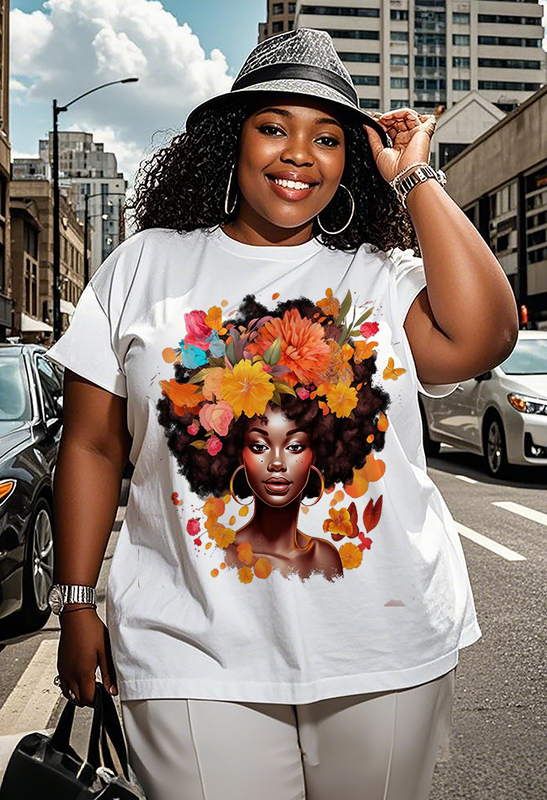 Black female Women's Plus Size T-shirts