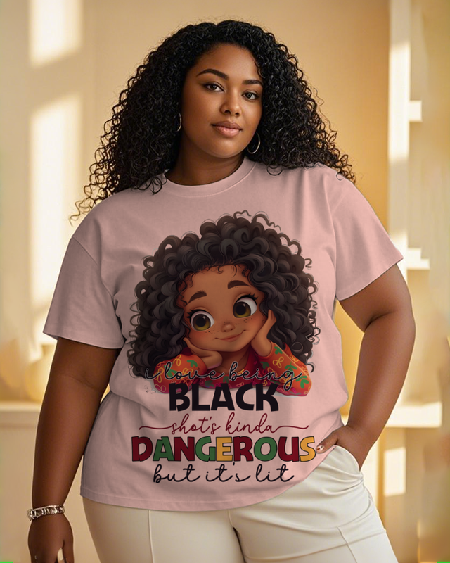 Black girl Women's Plus Size T-shirts