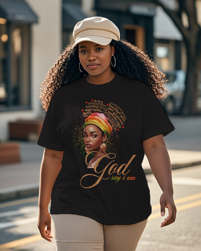 Black girl Women's Plus Size T-shirts