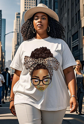 Black girl Women's Plus Size T-shirts