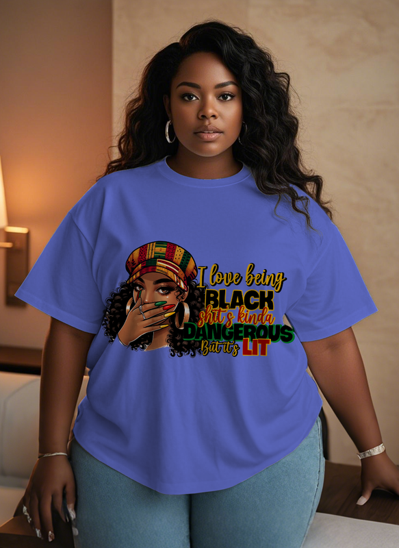 Black girl Women's Plus Size T-shirts