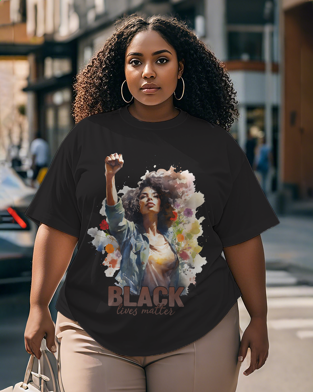Black girl Women's Plus Size T-shirts