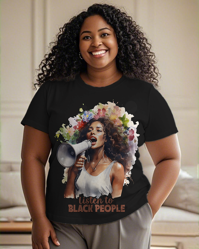 Black girl Women's Plus Size T-shirts
