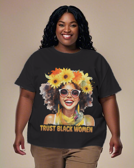 Black girl Women's Plus Size T-shirts