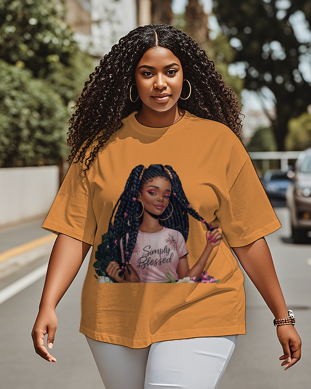 Black girl Women's Plus Size T-shirts