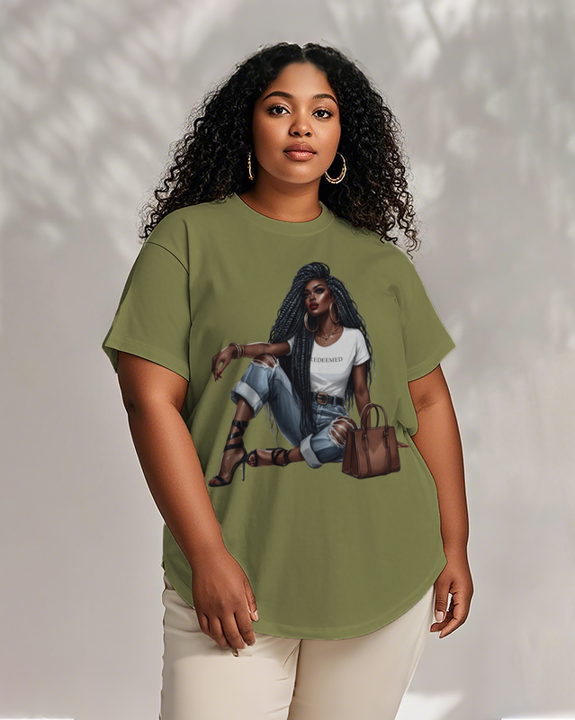 Black girl Women's Plus Size T-shirts