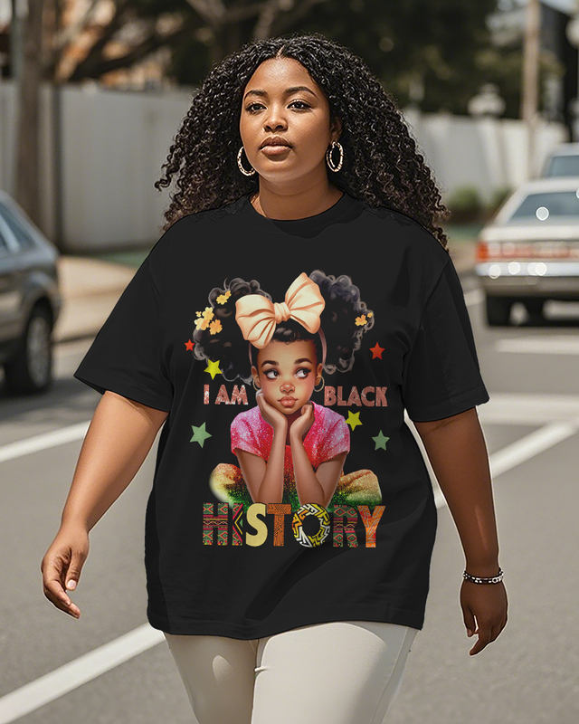 Black girl Women's Plus Size T-shirts