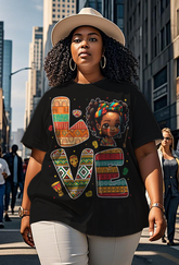 Black girl Women's Plus Size T-shirts