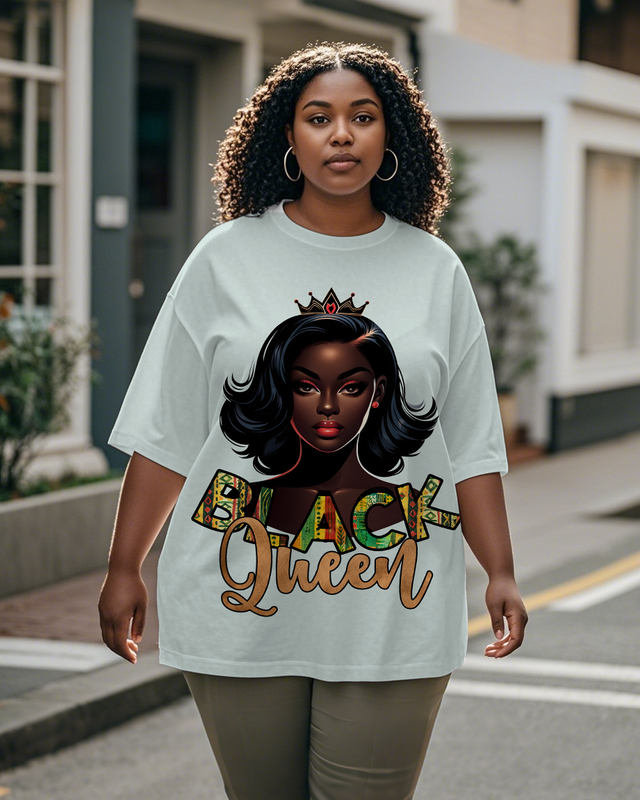 Black queen Women's Plus Size T-shirts