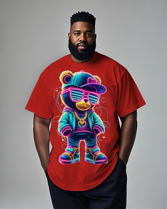 Bright Teddy Men's Plus Size Short Sleeve T-Shirt