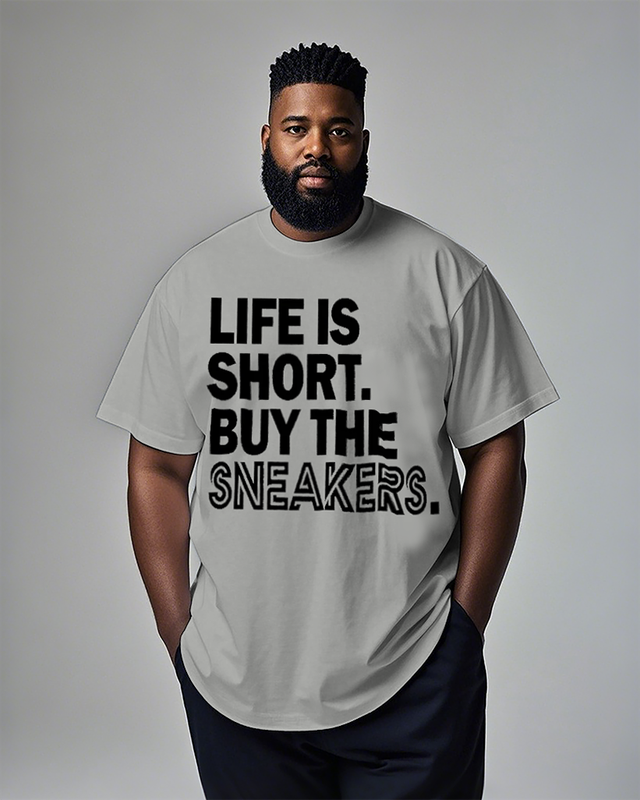 Buy The Sneakers Men's Plus Size Short Sleeve T-Shirt