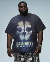 COD GHOSTS SKULL Men's Plus Size Short Sleeve T-Shirt