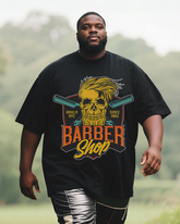 Classic-barbershop-font Men's Plus Size Short Sleeve T-Shirt