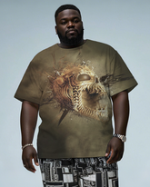 Dark Majesty The Skull of Legends Men's Plus Size Short Sleeve T-Shirt
