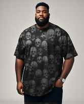 Dark Skull Men's Plus Size Short Sleeve T-Shirt