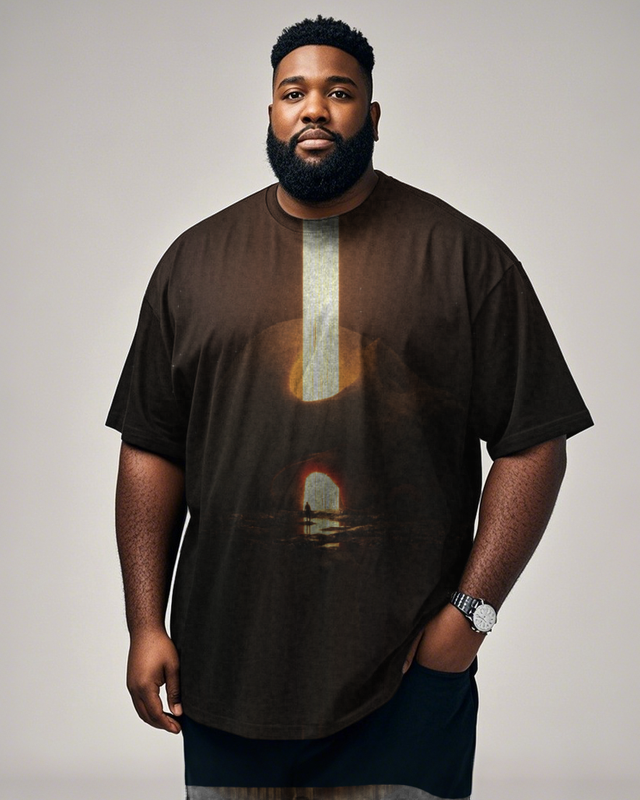 Dark Skull Men's Plus Size Short Sleeve T-Shirt