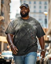 Dark Skull Art Men's Plus Size Short Sleeve T-Shirt