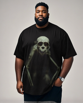 Dark Visage of the Skull Men's Plus Size Short Sleeve T-Shirt