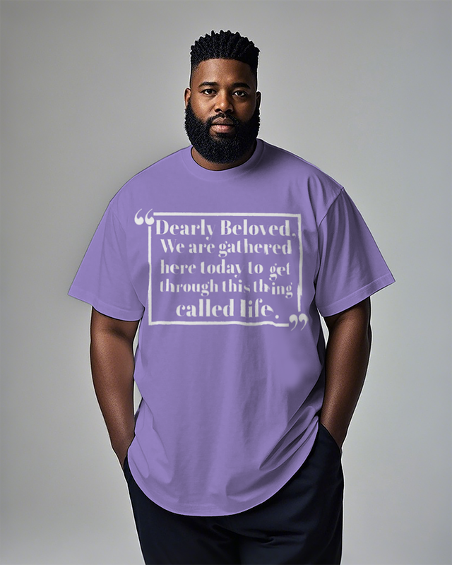 Dearly Beloved Men's Plus Size Short Sleeve T-Shirt