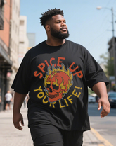 Fire-Sauce Men's Plus Size Short Sleeve T-Shirt