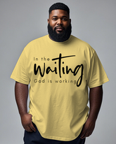 God Is Working Men's Plus Size Short Sleeve T-Shirt