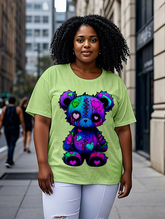 Heart Teddy Women's Plus Size T-shirts