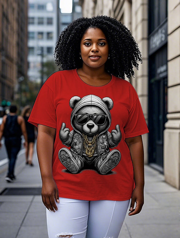 Hip Teddy Women's Plus Size T-shirts