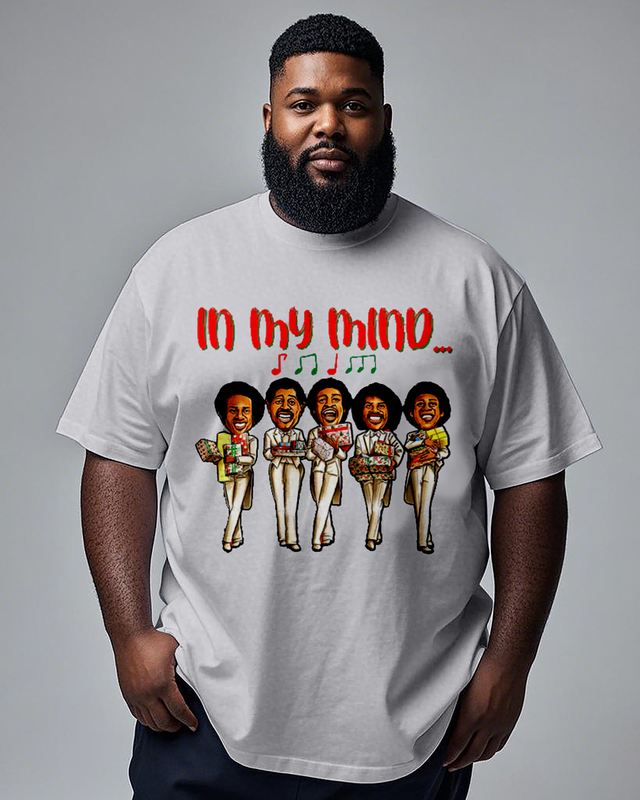 In My Mind Men's Plus Size Short Sleeve T-Shirt