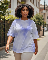 Dyeing Women's Plus Size T-shirts