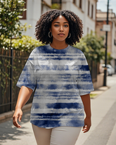 Dyeing Women's Plus Size T-shirts