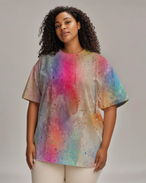 Dyeing Women's Plus Size T-shirts