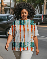Dyeing Women's Plus Size T-shirts