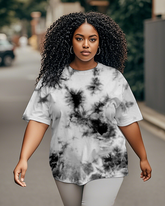Dyeing Women's Plus Size T-shirts