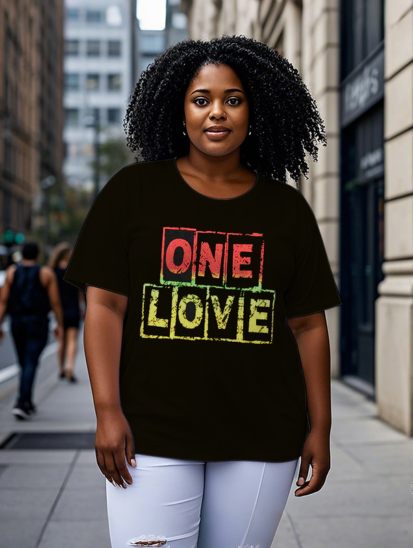 Jamaica One Love Women's Plus Size T-shirts