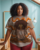 Jesus Walks with Me Women's Plus Size T-shirts