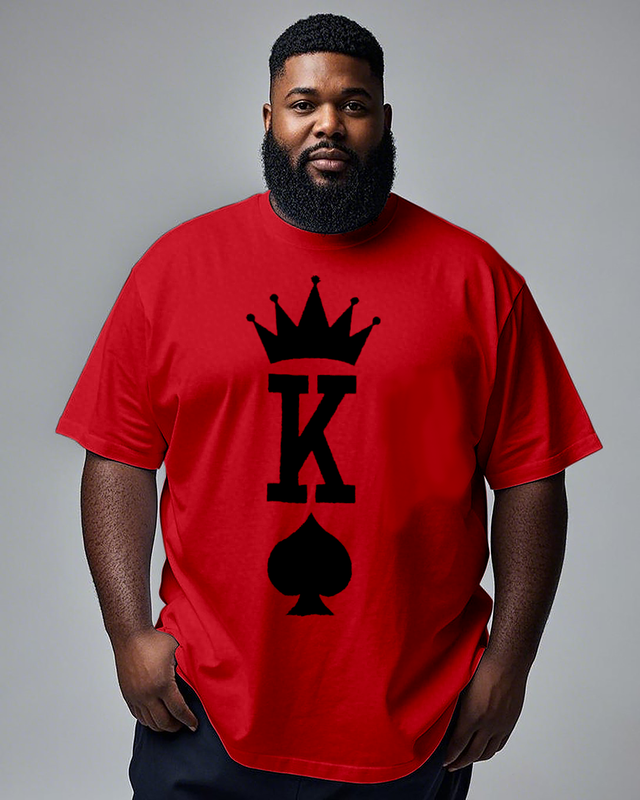 King of Spades Men's Plus Size Short Sleeve T-Shirt