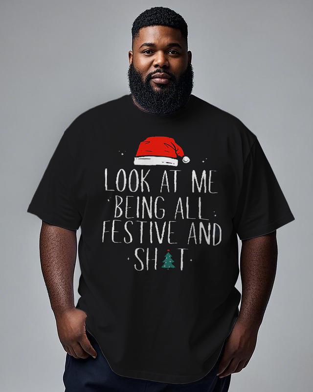 Look At Me Men's Plus Size Short Sleeve T-Shirt