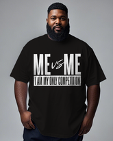 Me Vs Me Men's Plus Size Short Sleeve T-Shirt