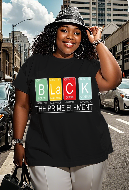Melanin element Women's Plus Size T-shirts