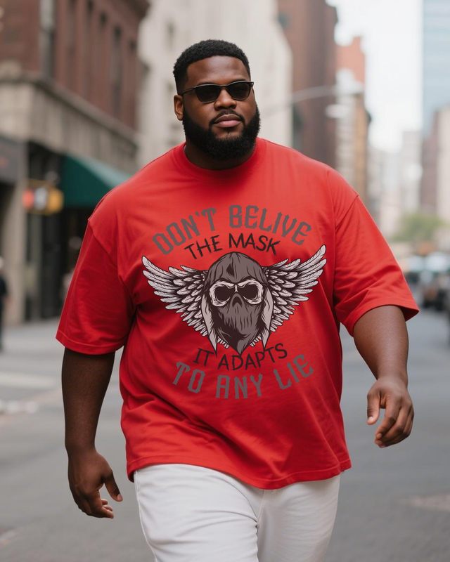 Metal-Core Men's Plus Size Short Sleeve T-Shirt