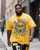 Metal-Core Men's Plus Size Short Sleeve T-Shirt