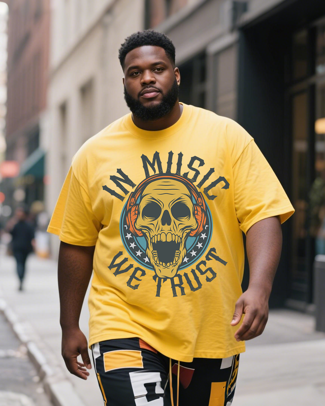 Metal-Core Men's Plus Size Short Sleeve T-Shirt