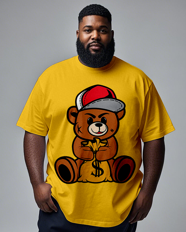 Money Bag Men's Plus Size Short Sleeve T-Shirt