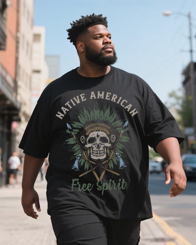 Native-Native Men's Plus Size Short Sleeve T-Shirt