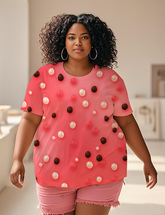 Pink chocolate chips Women's Plus Size T-shirts