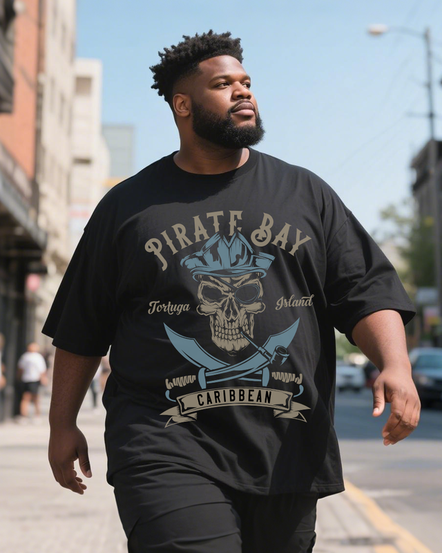 Pirate-Pirate Men's Plus Size Short Sleeve T-Shirt